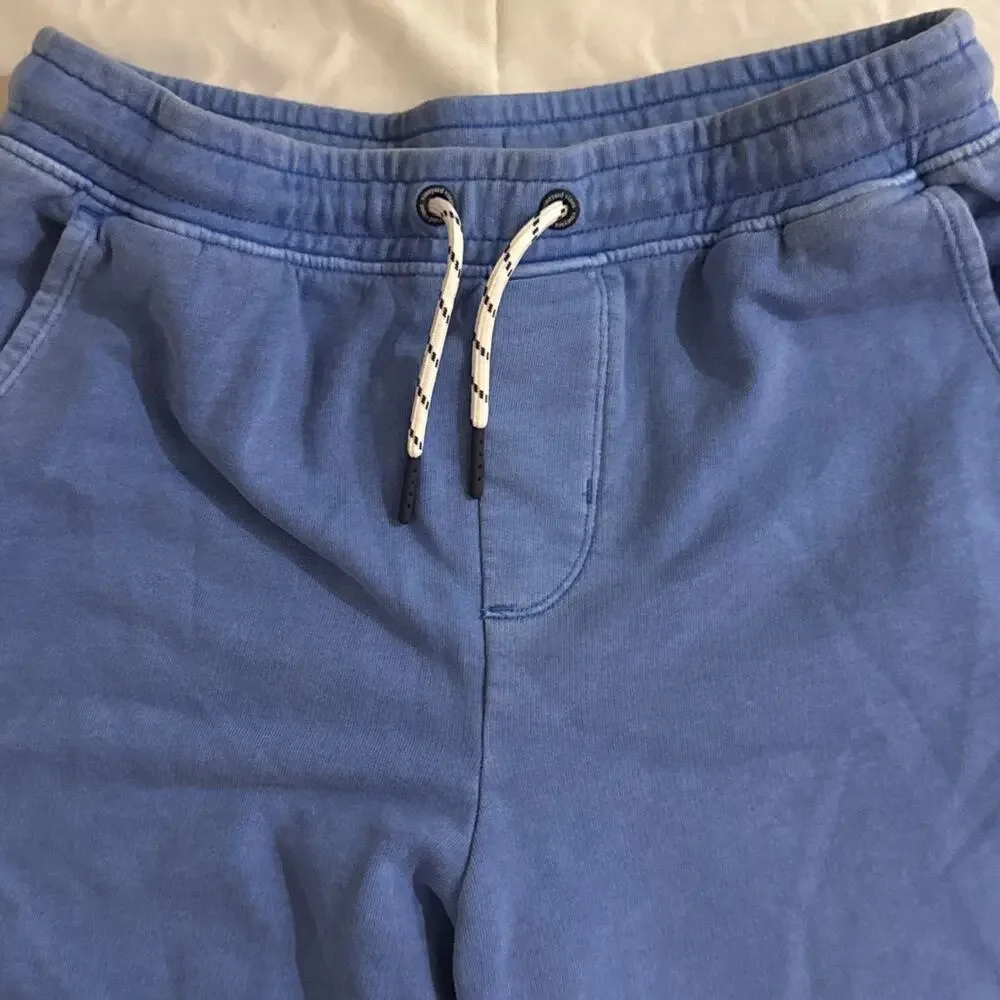GUC Vineyard Vines Boys L Blue Sun-Washed Knit Jetty Shorts Cotton Blend